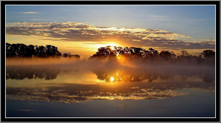 To drink the sky.. | reflection, lake, clouds, silhouette, dusk