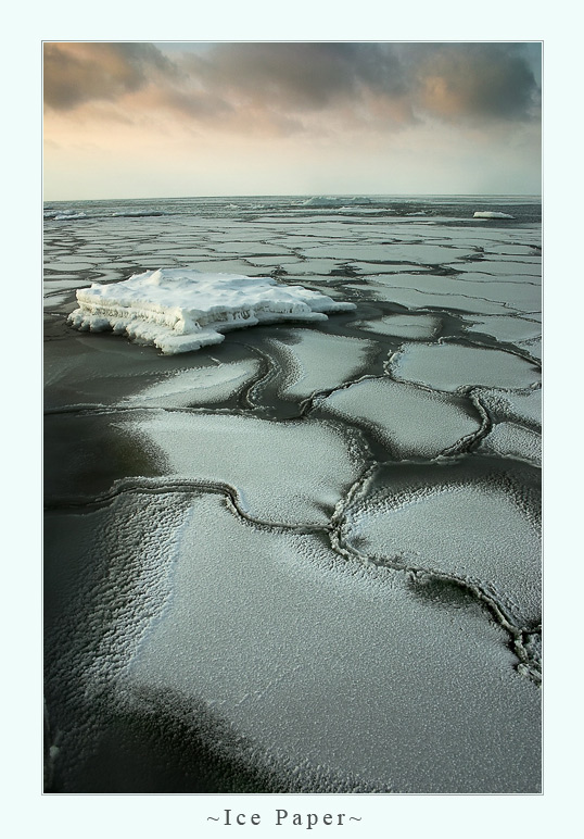 ice paper | sea, clouds, ice, winter