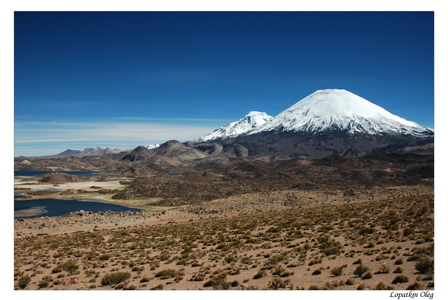 Parinakota volcano | sky, panorama, volcano