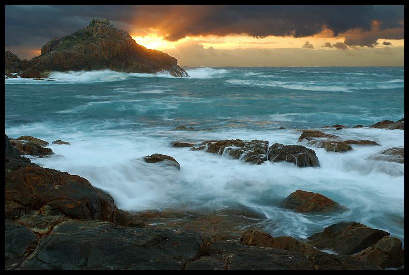 island of the lost ships *1 | foam, dusk, rocks, sea, waves