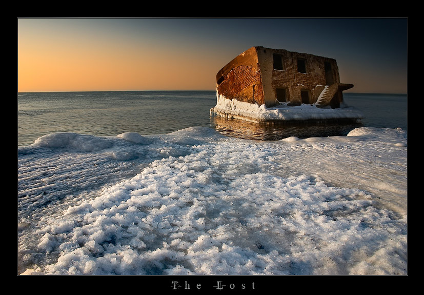 ~ The Lost ~ | house, shore, snow, sea