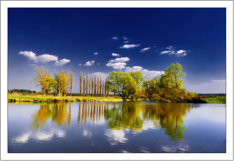 april blue | sky, spring, reflection, lake