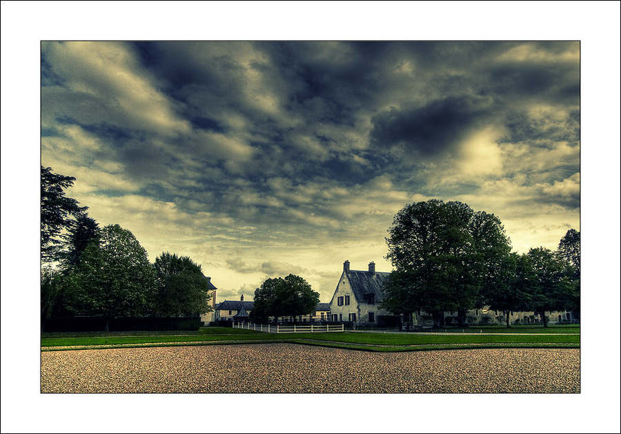 Almost rural | lawn, house, clouds