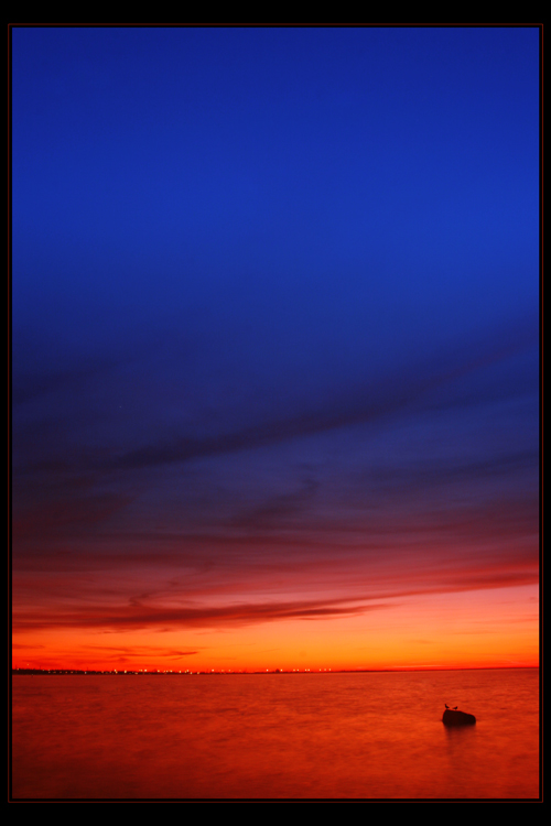 two by the red sea! | dusk, shore, sky, evening, sea