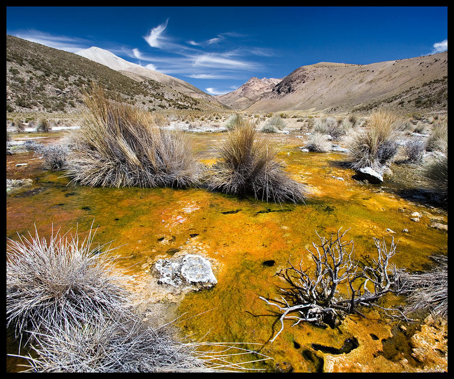 thermal sources in Bolivia | thermal, Bolivia, sources, erosion, mountains