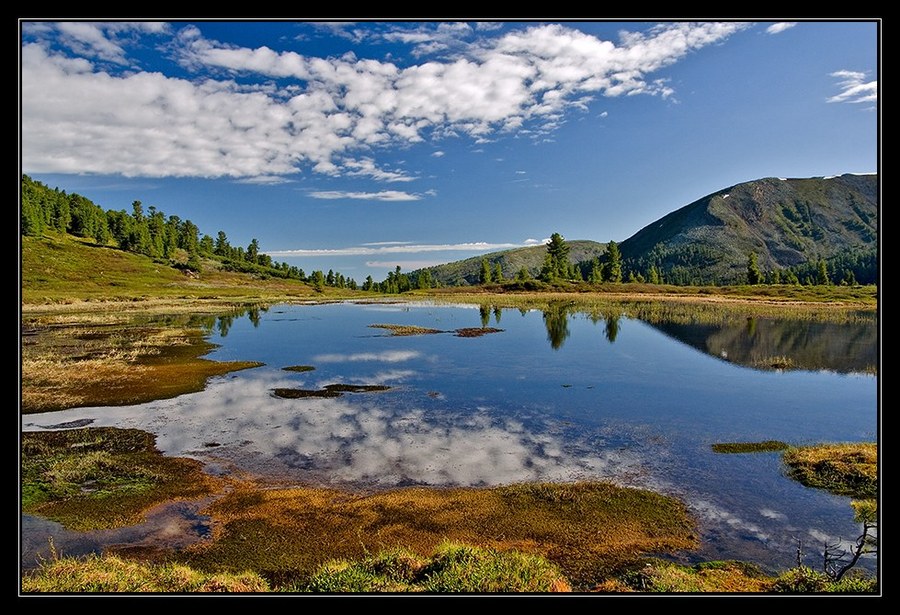 Devils quag | water, reflection, mountains, devil's