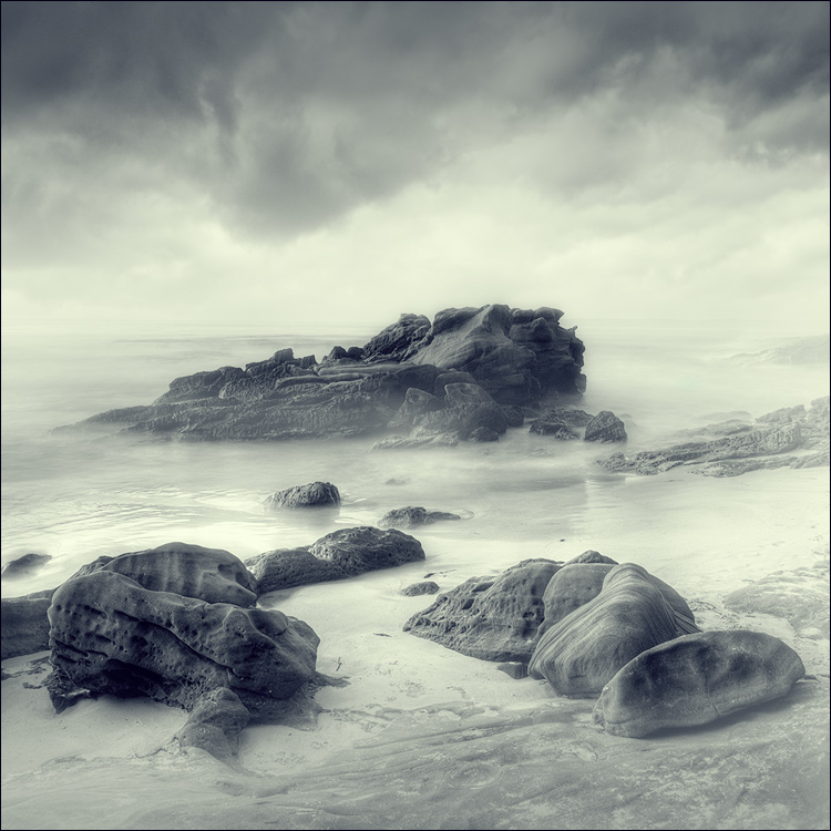 Coast | rendering, sea, stones