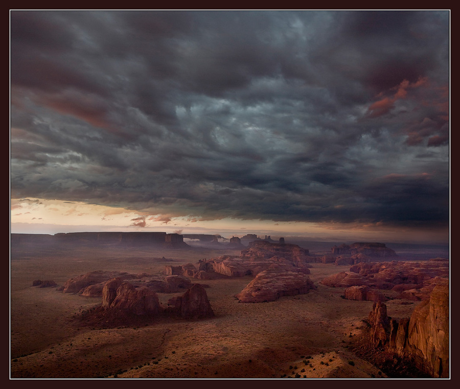 Country of Crimson Clouds | canyon, rocks, purple, skies, clouds