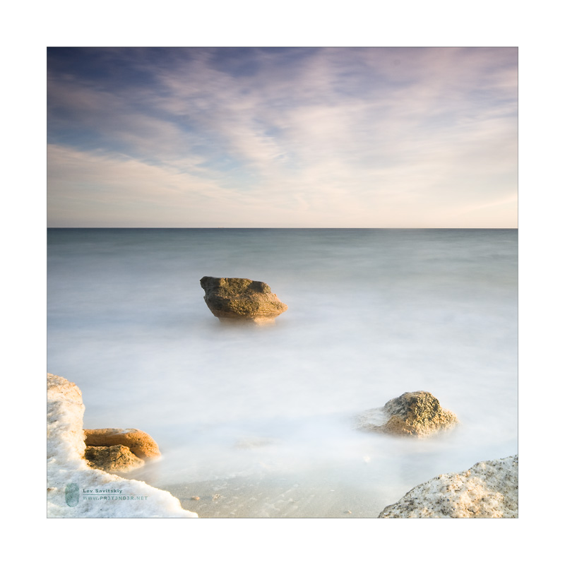 Fairyland | water, waves, foam, sky, clouds, rock, dusk