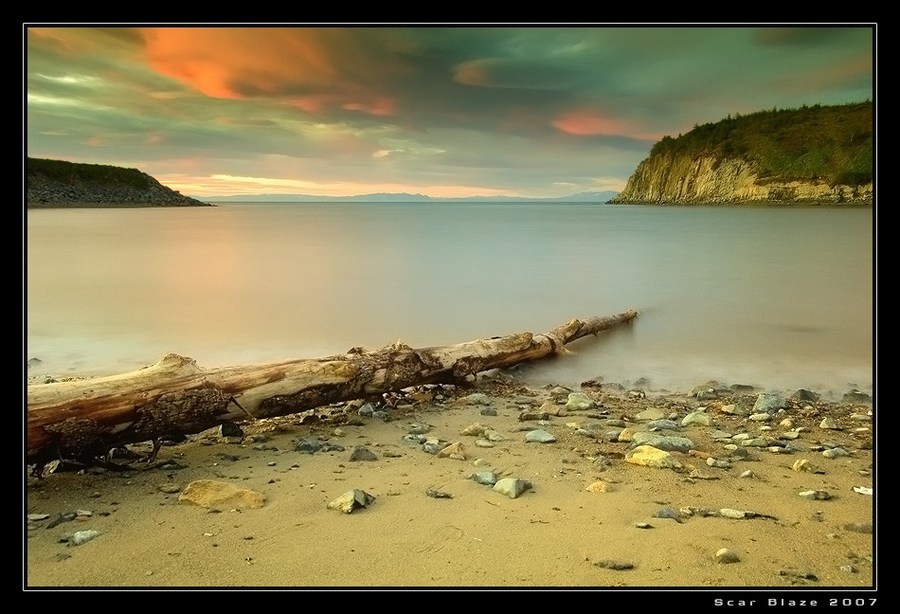 Pathway | wood, rocks, sand, sea
