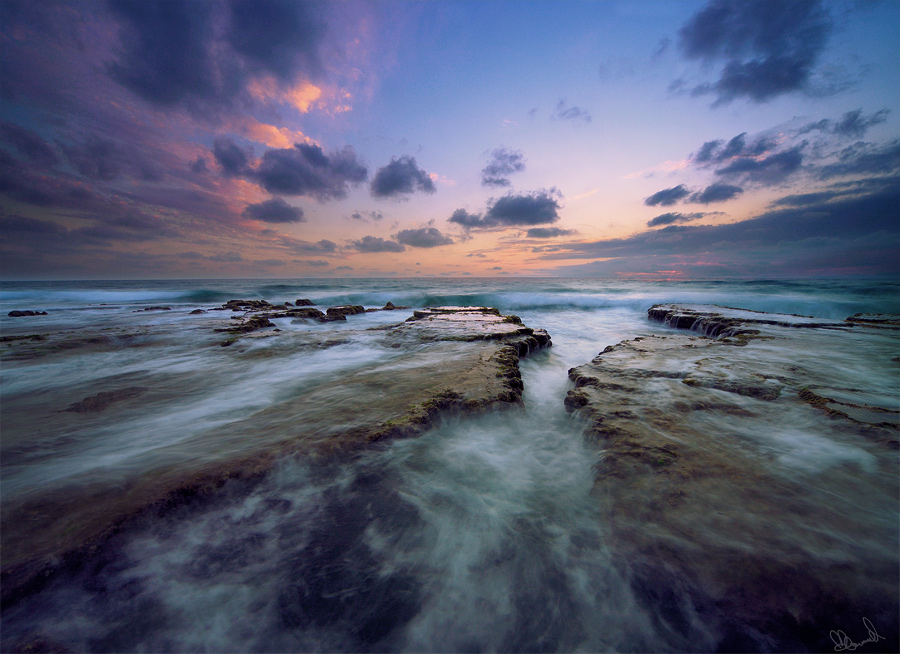 Clouds and waves | sea, waves, foam, rocks, sky