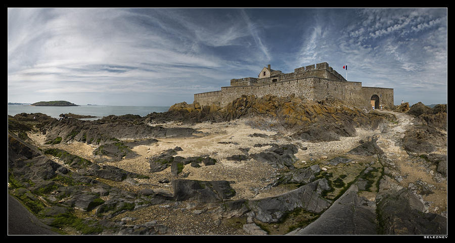 Fort National | sea, rocks, fortress