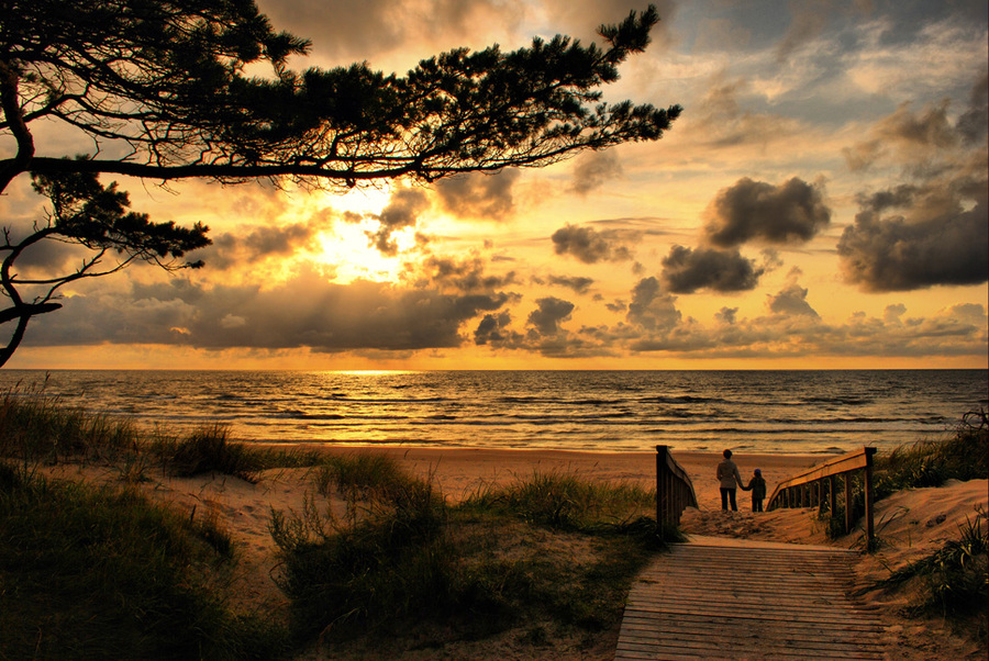 Just two of us | beach, sea, people