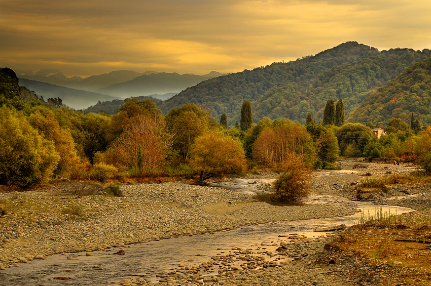 Creek | mountains, rocks, autumn, creek