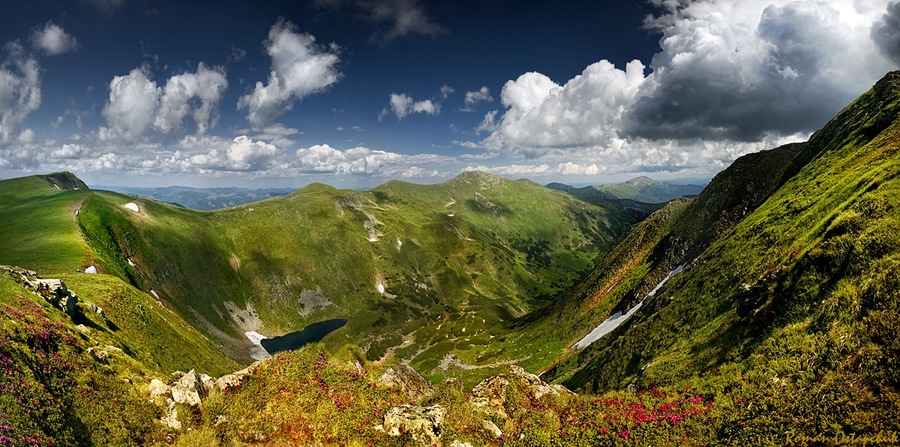 Carpathians | mountains, sky, clouds, hdr, summer