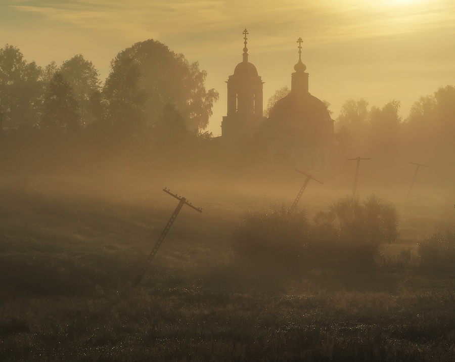 Churches | field, sun, sunlight, sunrise, church