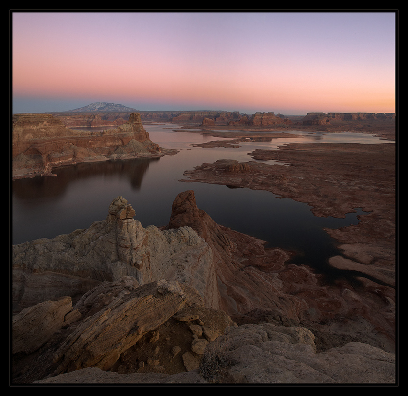 Alstrom Point | rocks, water, sunset, twilights