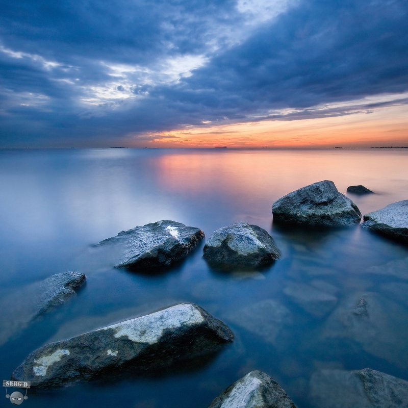 Sea landscape | sea, rocks