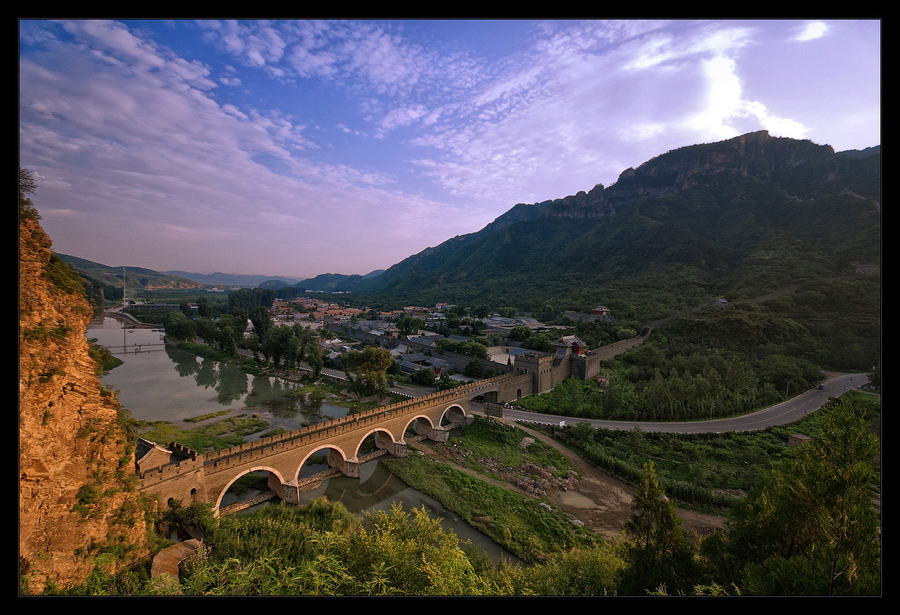 China | panorama, bridge, mountains