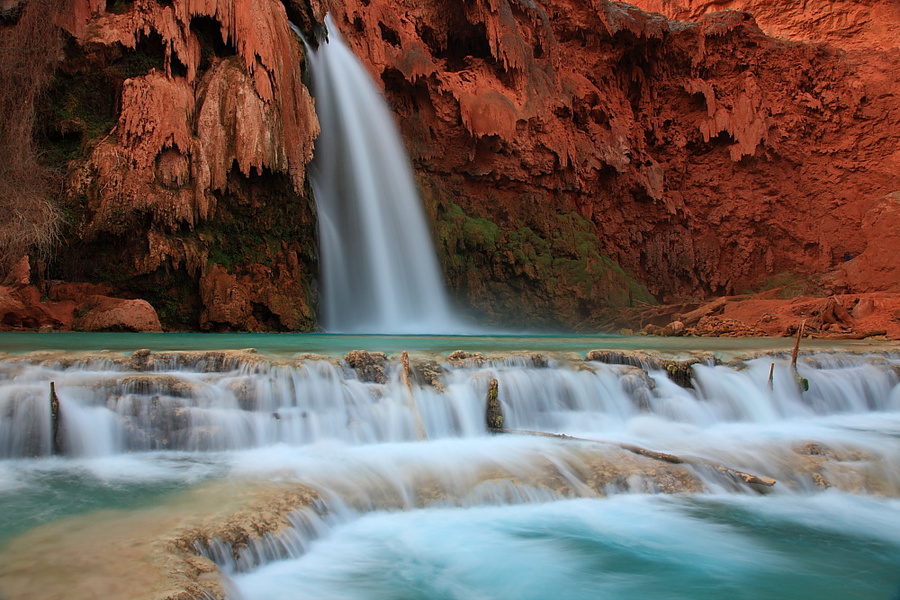 Havasu falls  | waterfall, canyon