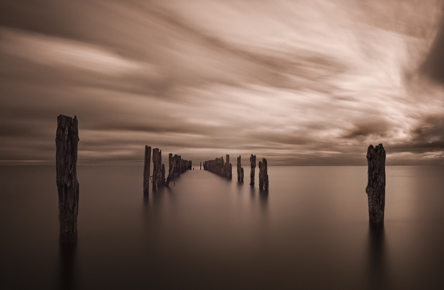 The Road | duotone, sea, sky