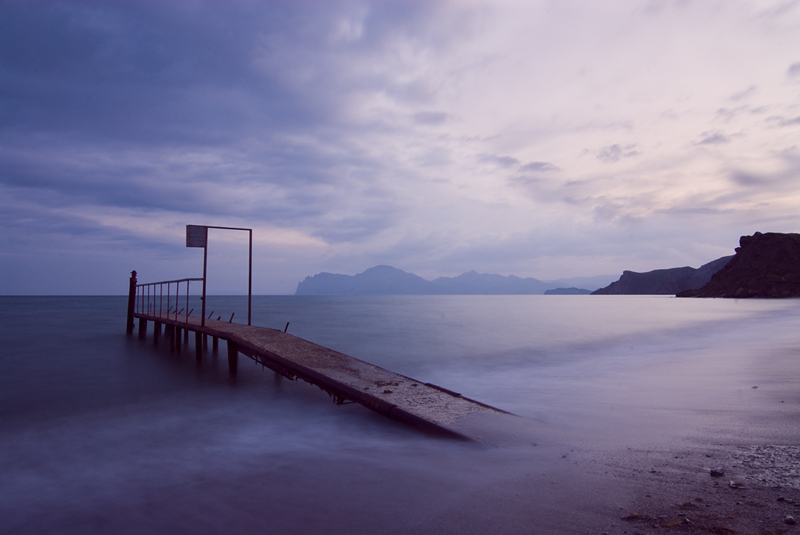 Transformed into fog | fog, wharf, sea