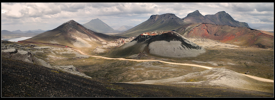 An old volcano | panorama, mountains