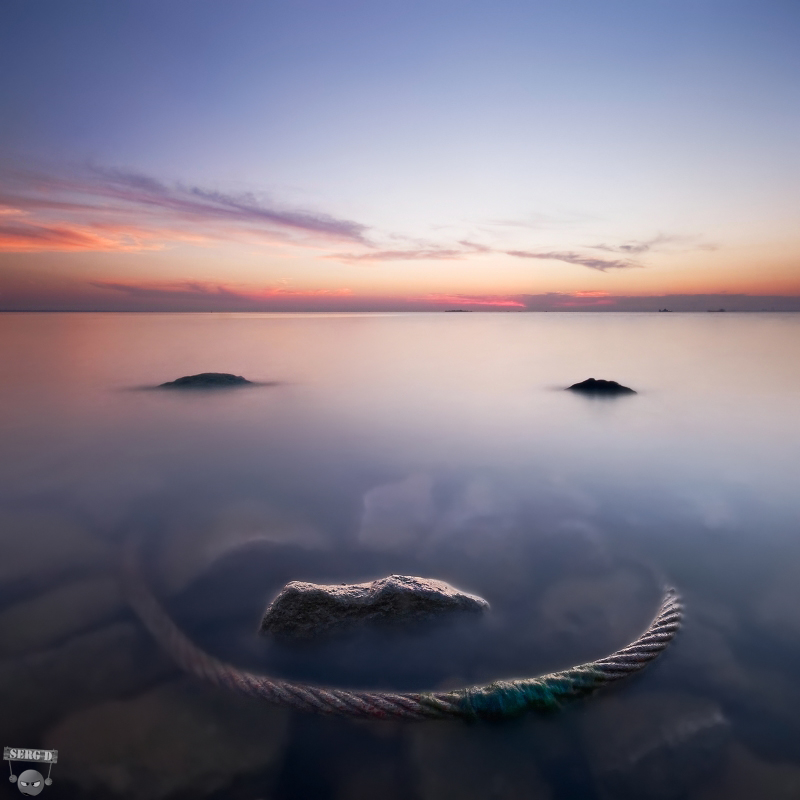 Nature is smiling | evening, water, skyline, dusk, sunset, rocks, stones, colourful, sea, sky
