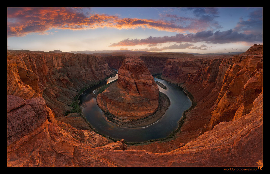 Horseshoe | canyon, panorama, river