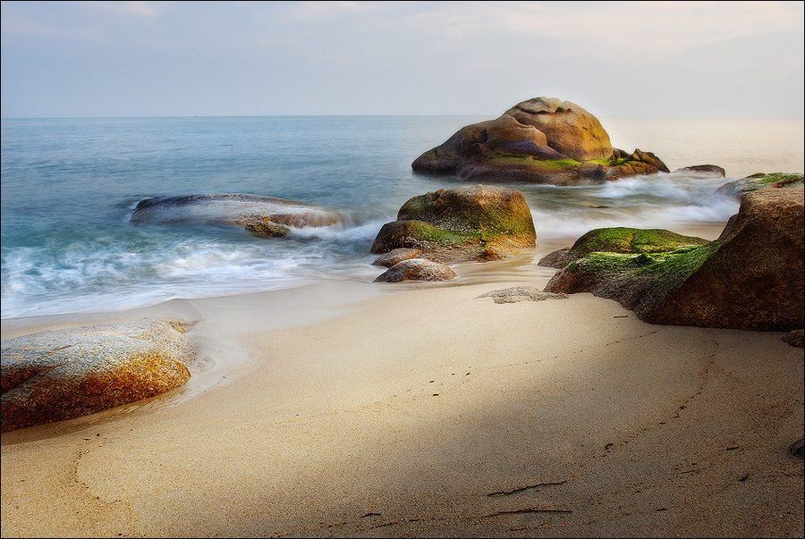 The shore of paradise  | shore, rocks, sea, sand