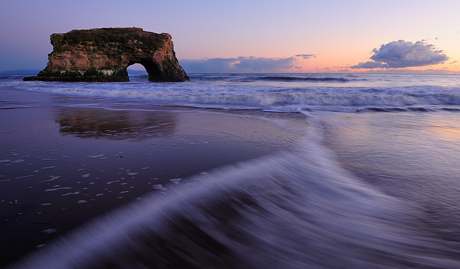 Natural Bridges  | water, dusk, rock