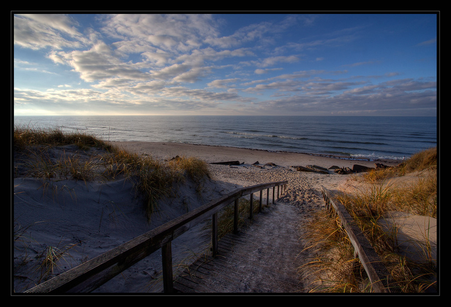 Path to the sea | path, sea, beach, sky