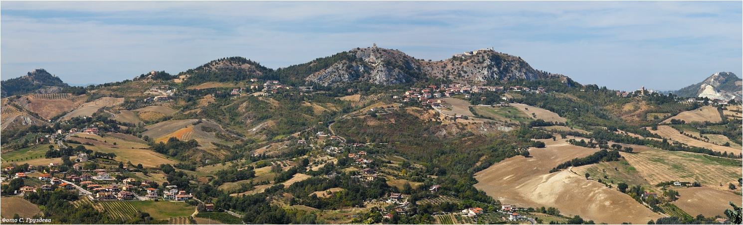 Hills and the sea | sea, hills, sky, horizon