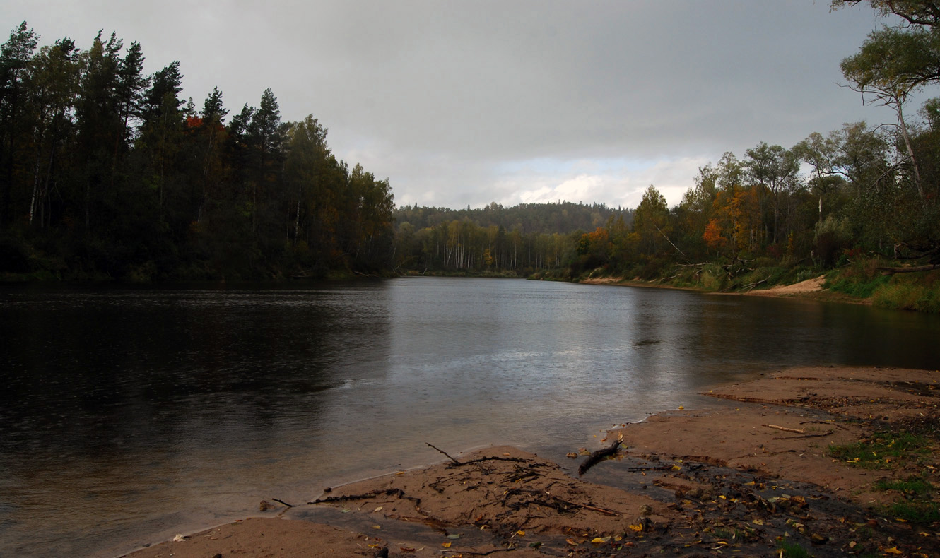 Quite river | river, water, shore, sky