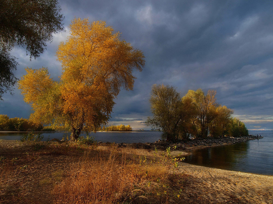 Still-life | still-life, shore, dull sky, water