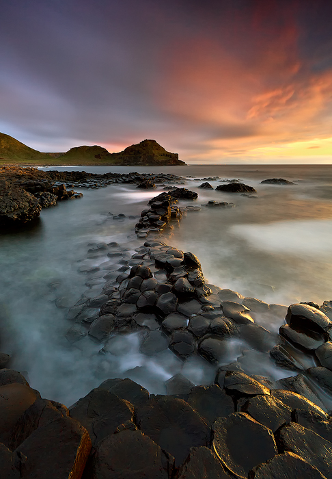 Sea wonders | sea, colorful sky, stony shore, sea water