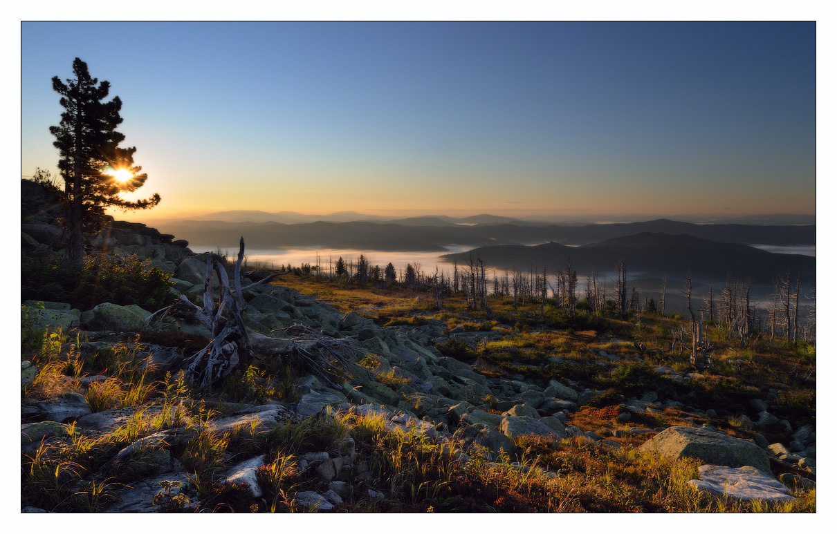 Downhill | downhill, river, sky, horizon