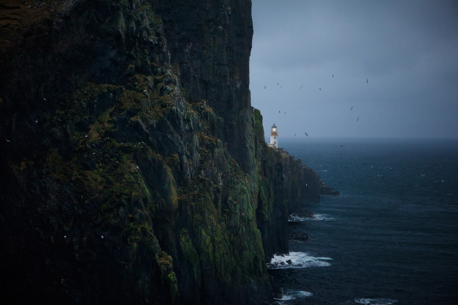 The Neist Point. Scotland | ocean, surf, rock, seamark