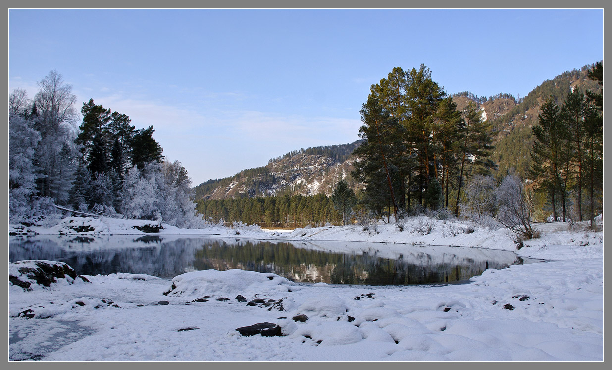 Winter contrast | winter, snow, soil, sky