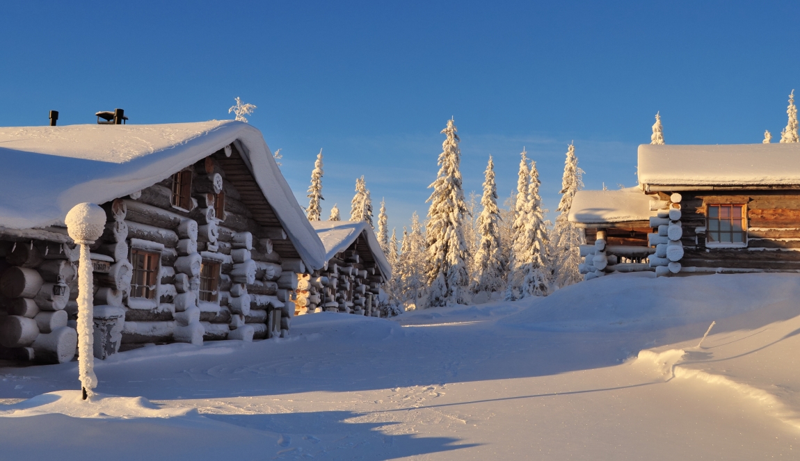 Sudden winter | winter, snow, house, spruce