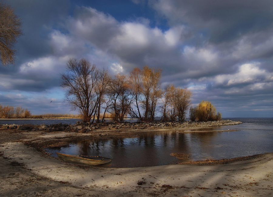 Island's wood | sky, island, wood, water