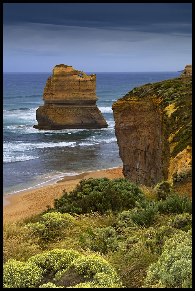 Coast, Australia | landscape, nature, water, stones, Australia, ocean, grass, coast, dry land, sand