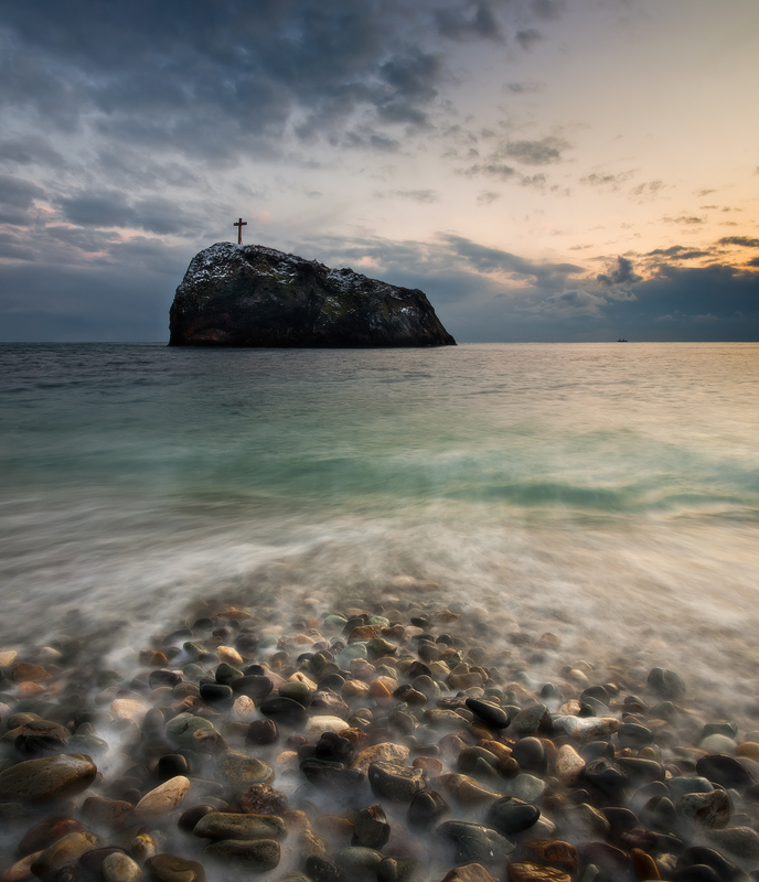 Cape Fiolent. Crimea | evening, sea