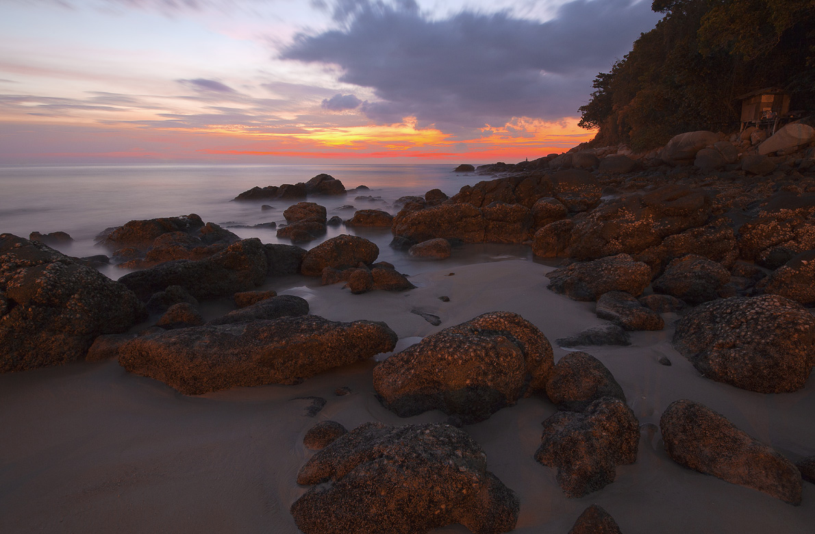 Breakwaters | breakwaters, sea, dusk, ubrupt coast