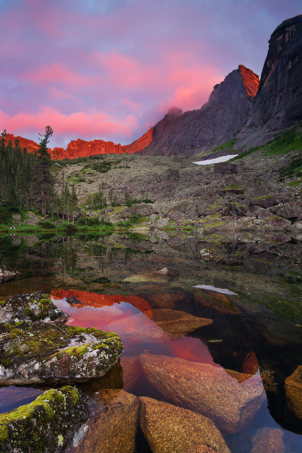 Clear waters | water, mountain, rock, sky