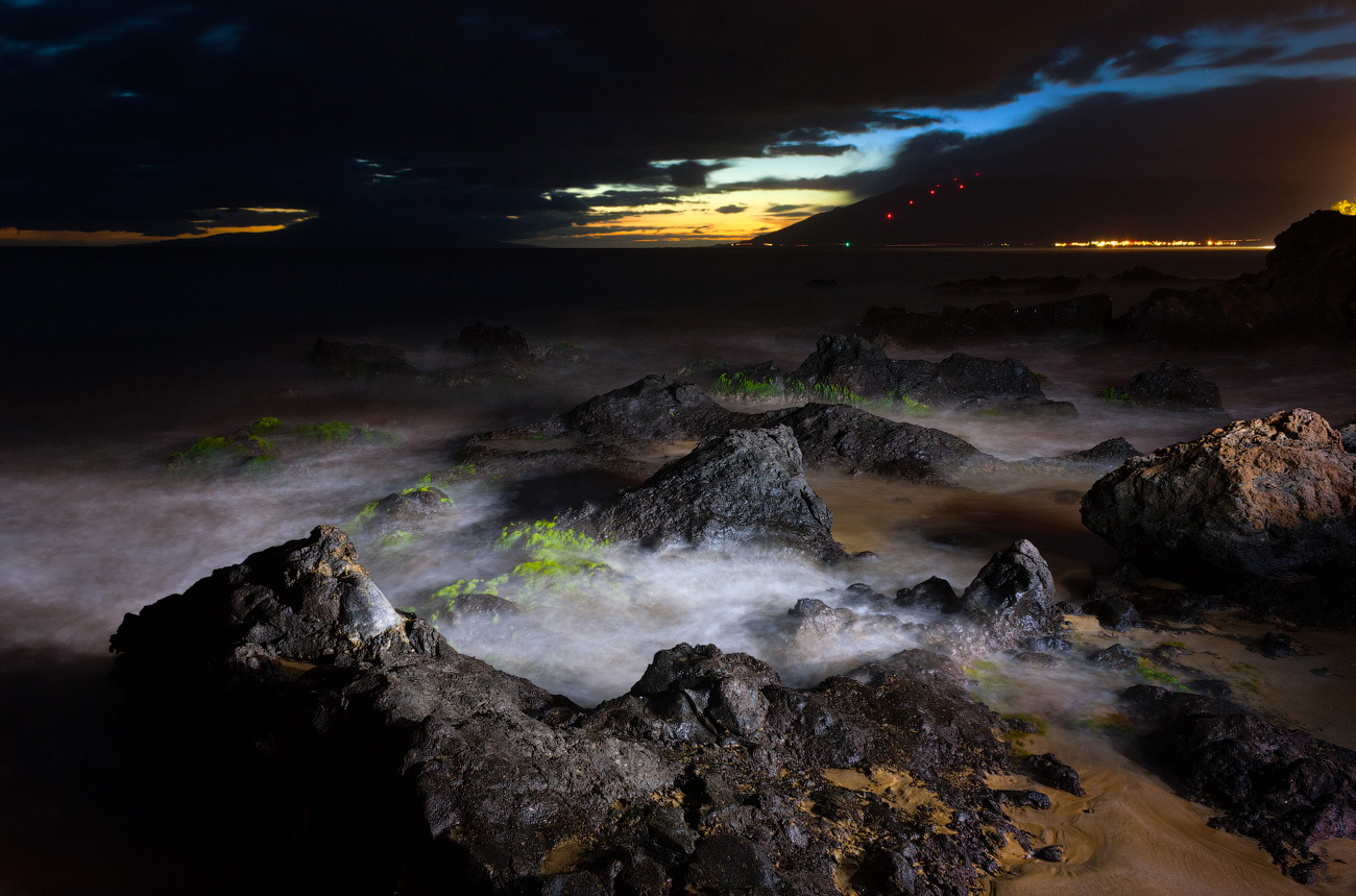 Smoking rocks | rock, smoke, dawn, haze