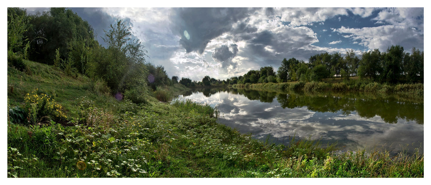 After the rain | rain, spring, river, reflection