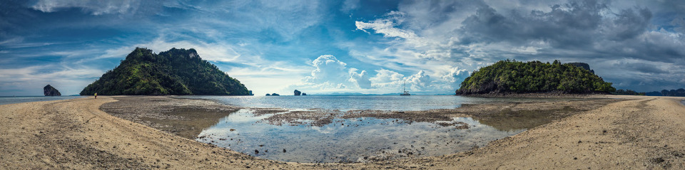 Thailand, Krabi Chicken Island | Thailand, Krabi Chicken Island, landscape, nature, sky, clouds, skyline, water, sand, island