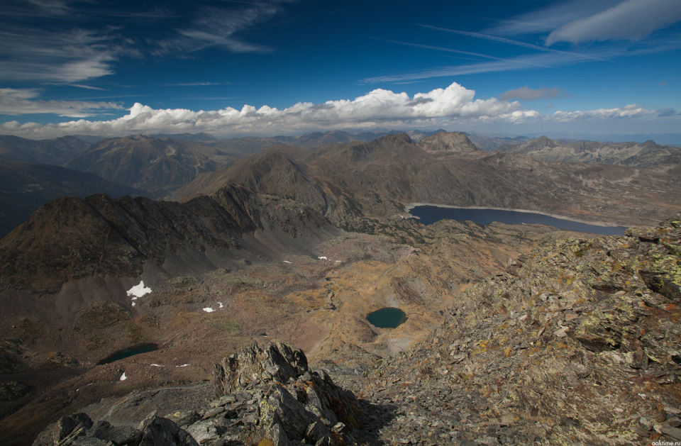 Peak Karlit | landscape, nature, outdoor, blue sky, clouds, Andorra, Karlit, peak, mountain, height