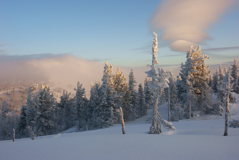 Winter in Mountain Shoria, Sheregesh | landscape, winter, sky, snow, Mountain Shoria, Sheregesh, clouds  , trees, sunshine , January